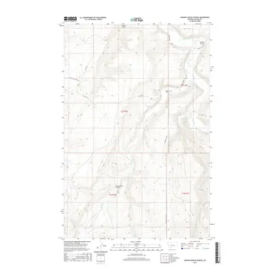 2017 Map of Spanish Coulee School, 2017 Print