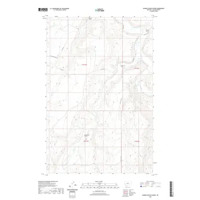 2020 Map of Spanish Coulee School, 2020 Print