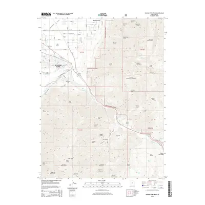 2014 Map of Spanish Fork Peak, 2014 Print