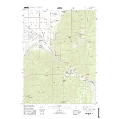 2017 Map of Spanish Fork Peak, 2017 Print