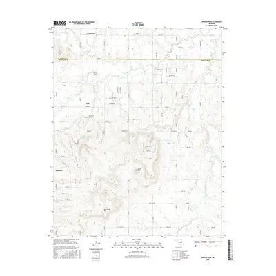 2016 Map of Spanish Peak, 2016 Print