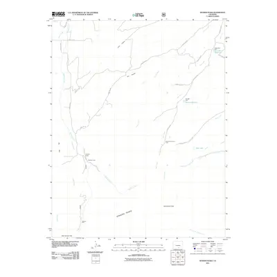 2011 Map of Spanish Peaks, 2011 Print