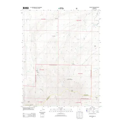 2013 Map of Spanish Peaks, 2013 Print