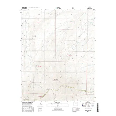 2016 Map of Spanish Peaks, 2016 Print