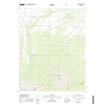 2019 Map of Spanish Peaks, 2019 Print