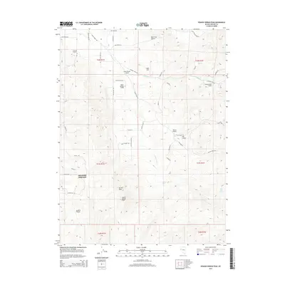 2014 Map of Spanish Springs Peak, 2014 Print