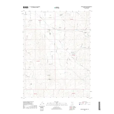 2018 Map of Spanish Springs Peak, 2018 Print