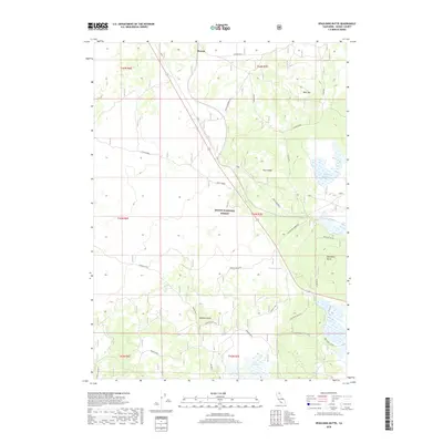 2018 Map of Spaulding Butte, 2018 Print