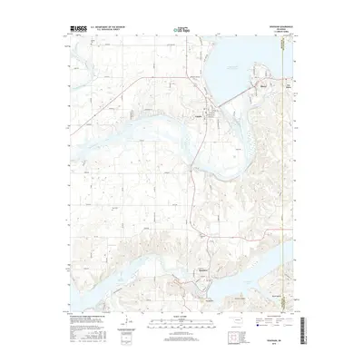 2016 Map of Spavinaw, 2016 Print