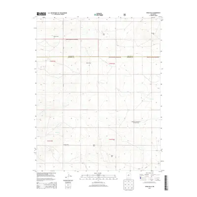 2013 Map of Spear Hills, 2013 Print