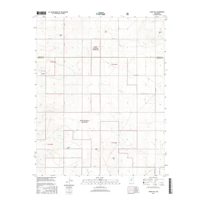 2017 Map of Spear Hills, 2017 Print