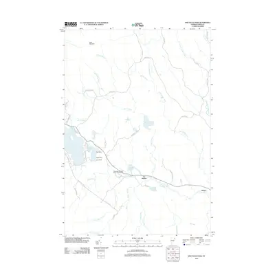 2012 Map of Spectacle Pond, 2012 Print