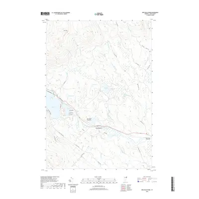 2018 Map of Spectacle Pond, 2018 Print