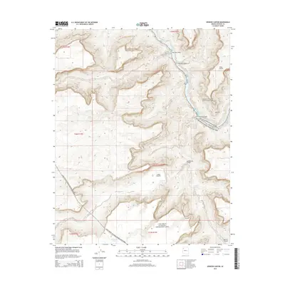 2014 Map of Spencer Canyon, 2014 Print