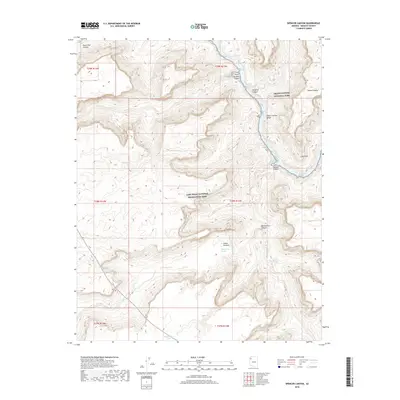 2018 Map of Spencer Canyon, 2018 Print