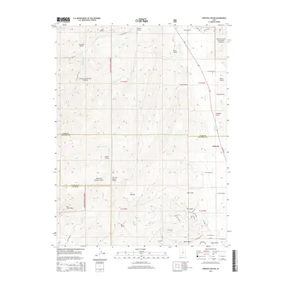 2014 Map of Spencer Canyon, 2014 Print