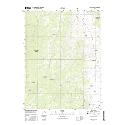 2017 Map of Spencer Canyon, 2017 Print