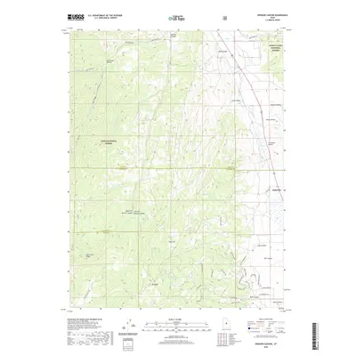 2020 Map of Spencer Canyon, 2020 Print