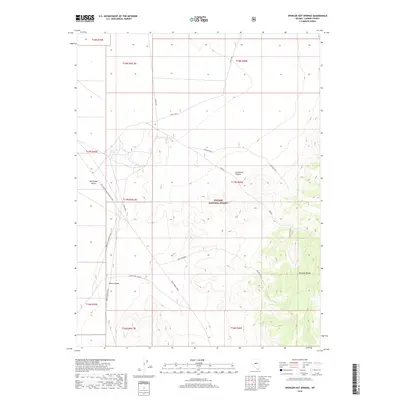 2018 Map of Spencer Hot Springs, 2018 Print