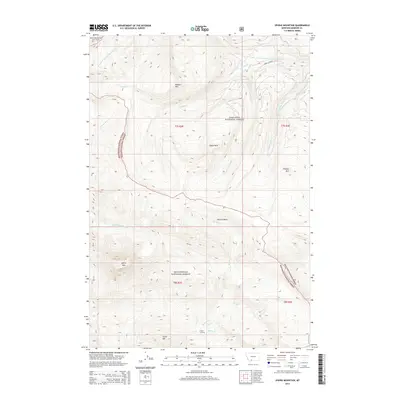 2014 Map of Sphinx Mountain, 2014 Print
