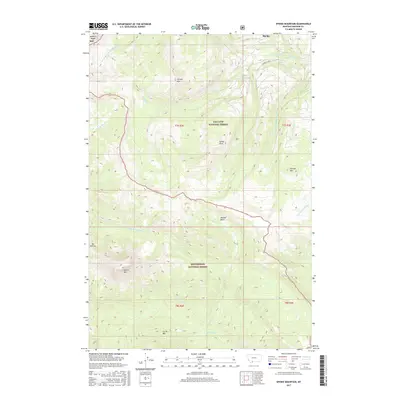 2017 Map of Sphinx Mountain, 2017 Print