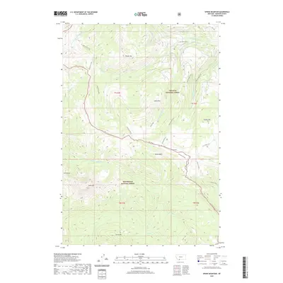 2020 Map of Sphinx Mountain, 2020 Print