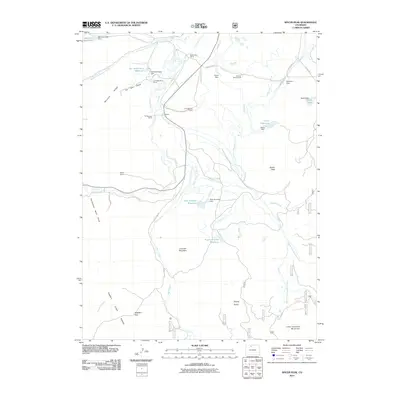 2011 Map of Spicer Peak, 2011 Print