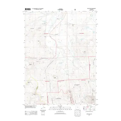 2013 Map of Spicer Peak, 2013 Print