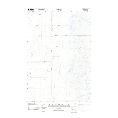 2013 Map of Spider Lake, 2013 Print
