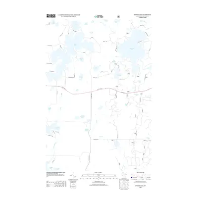 2013 Map of Spider Lake, 2013 Print