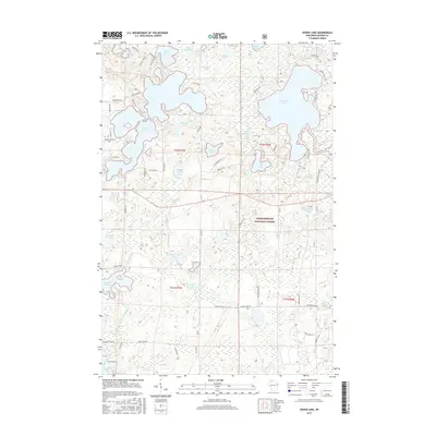2015 Map of Spider Lake, 2015 Print