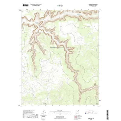 2018 Map of Spider Rock, 2018 Print