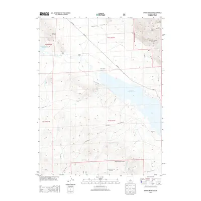 2013 Map of Spinney Mountain, 2013 Print
