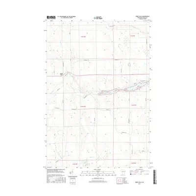 2015 Map of Spirit Falls, 2015 Print