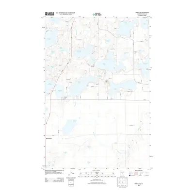 2013 Map of Spirit Lake, 2013 Print