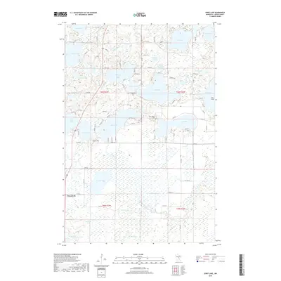 2019 Map of Spirit Lake, 2019 Print