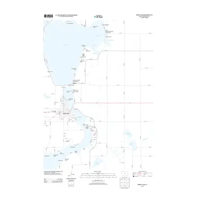 2013 Map of Spirit Lake, 2013 Print
