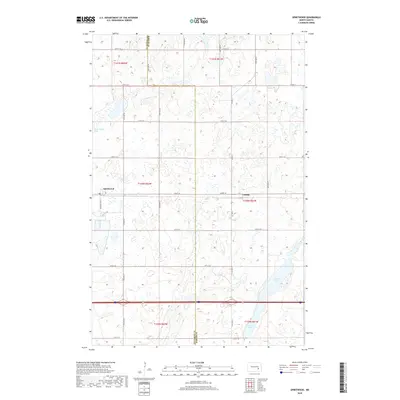 2018 Map of Spiritwood, 2018 Print