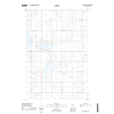 2018 Map of Spiritwood Lake, 2018 Print