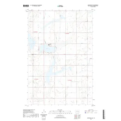 2020 Map of Spiritwood Lake, 2020 Print