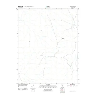 2012 Map of Split Mountain, 2012 Print