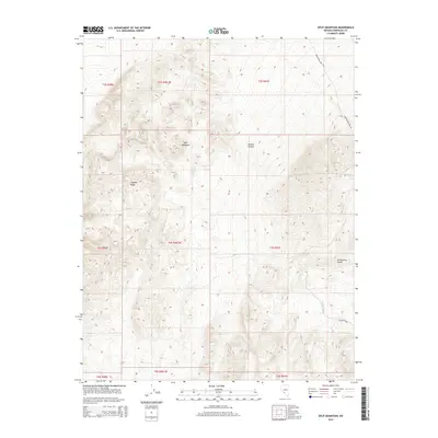2014 Map of Split Mountain, 2014 Print