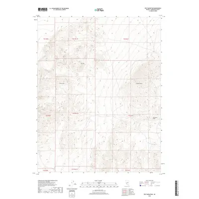 2018 Map of Split Mountain, 2018 Print