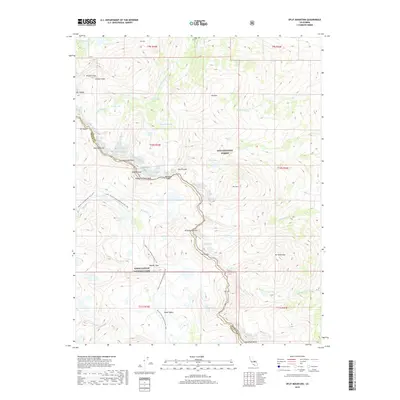 2018 Map of Split Mountain, 2018 Print