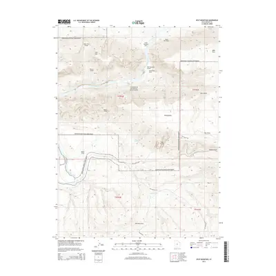 2014 Map of Split Mountain, 2014 Print