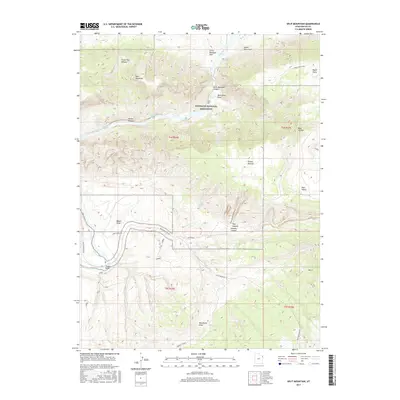 2017 Map of Split Mountain, 2017 Print