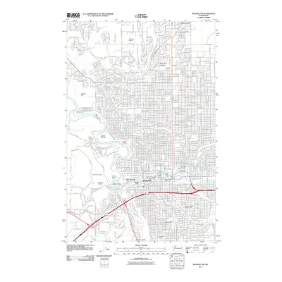 2011 Map of Spokane NW, 2011 Print