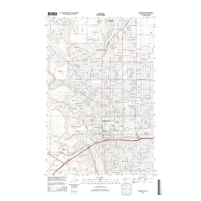 2014 Map of Spokane NW, 2014 Print