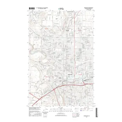 2017 Map of Spokane NW, 2017 Print