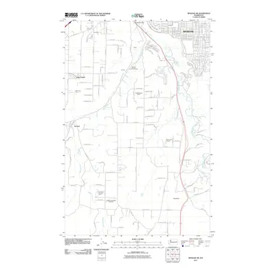 2011 Map of Spokane SW, 2011 Print
